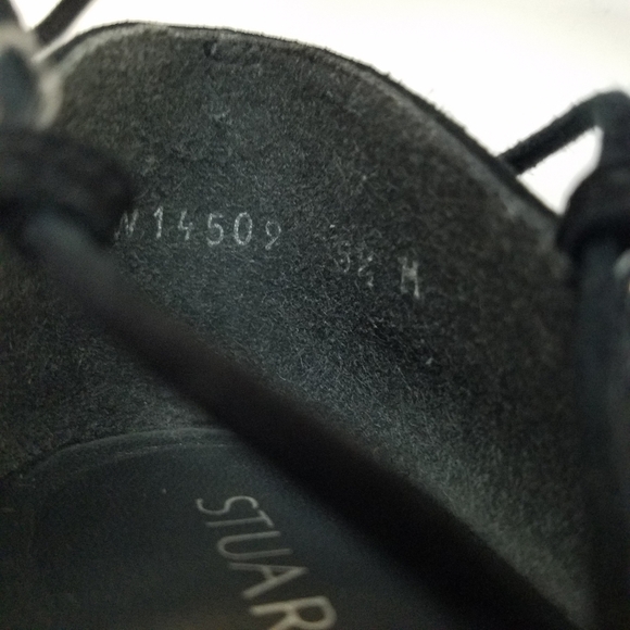 Stuart Weitzman 5.5 Gilligan Suede Lace Up Flats - Picture 8 of 12